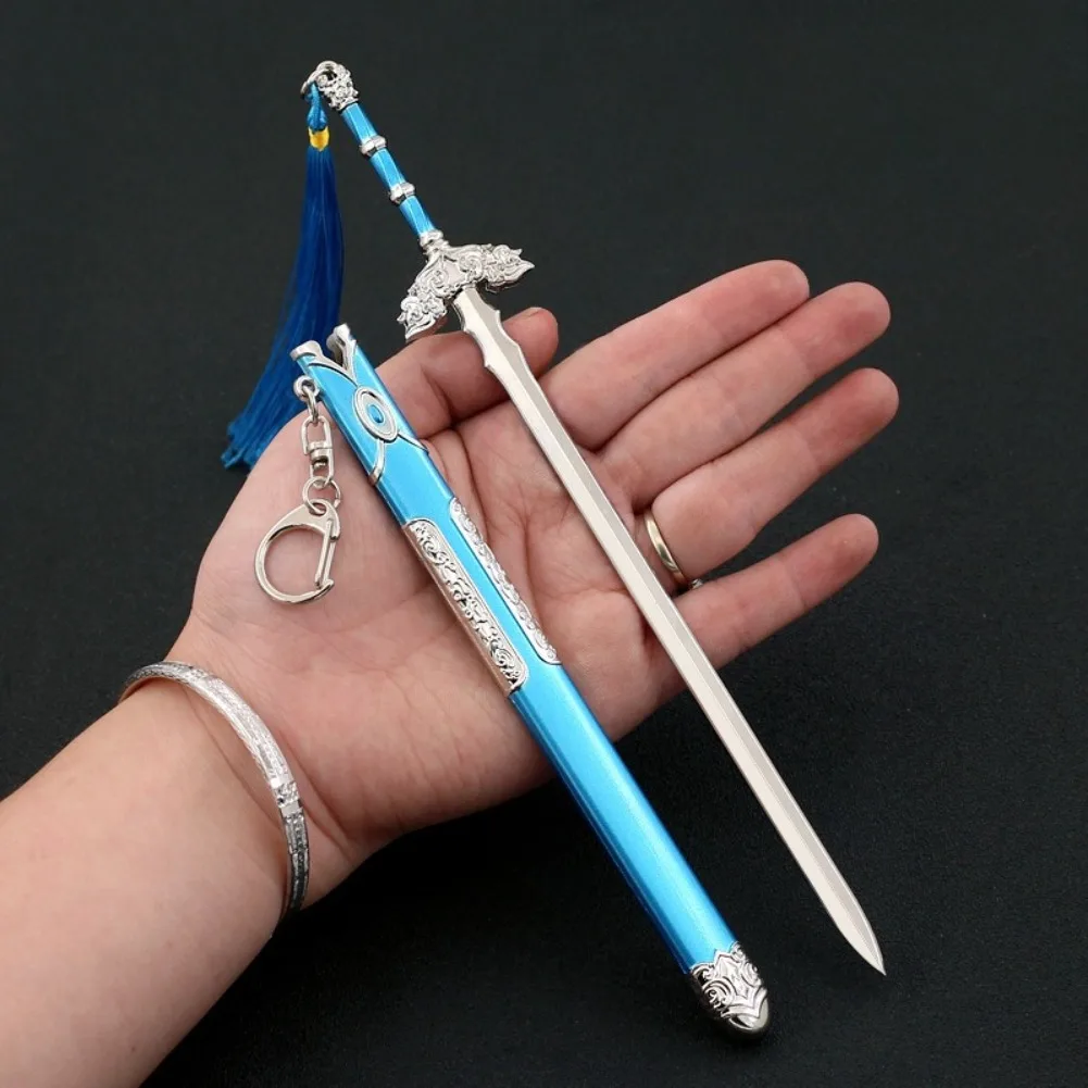 In Stock 22cm Dingkun Sword Peripherals Metal Model Japanese Samurai Sword Decoration Birthday Gift Toy Can Be Wholesaled