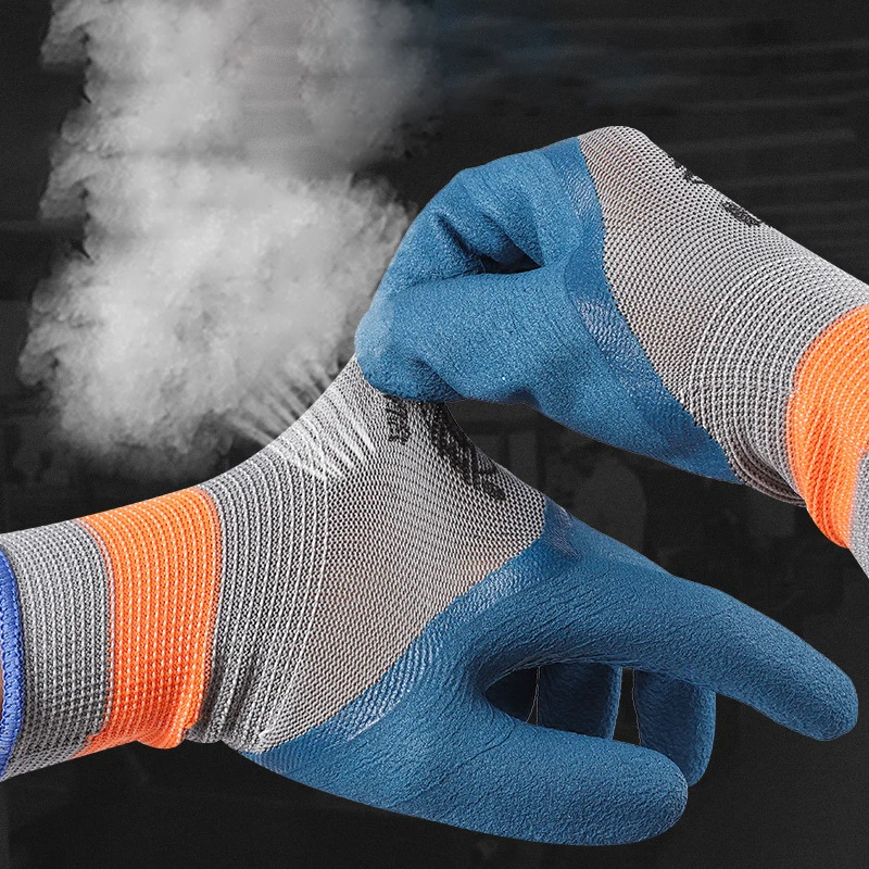 1 Pair Wear-resistant Non-slip Work Gloves Auto Repair Workshop Protection Labor Protection Gloves Tire Rubber Gloves