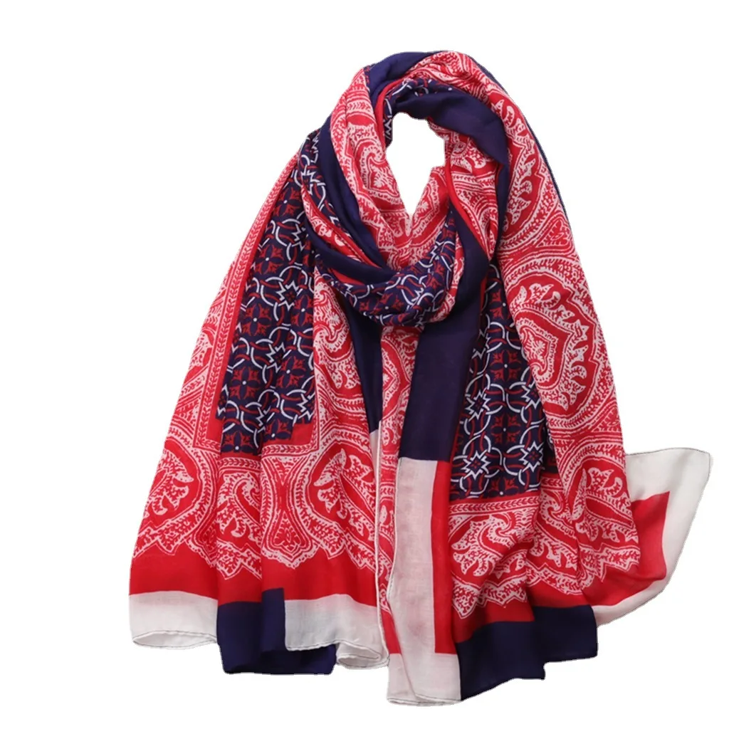 2023-new-paisley-pattern-scarf-shawls-women-soft-floral-head-wrap-hijab-free-shipping