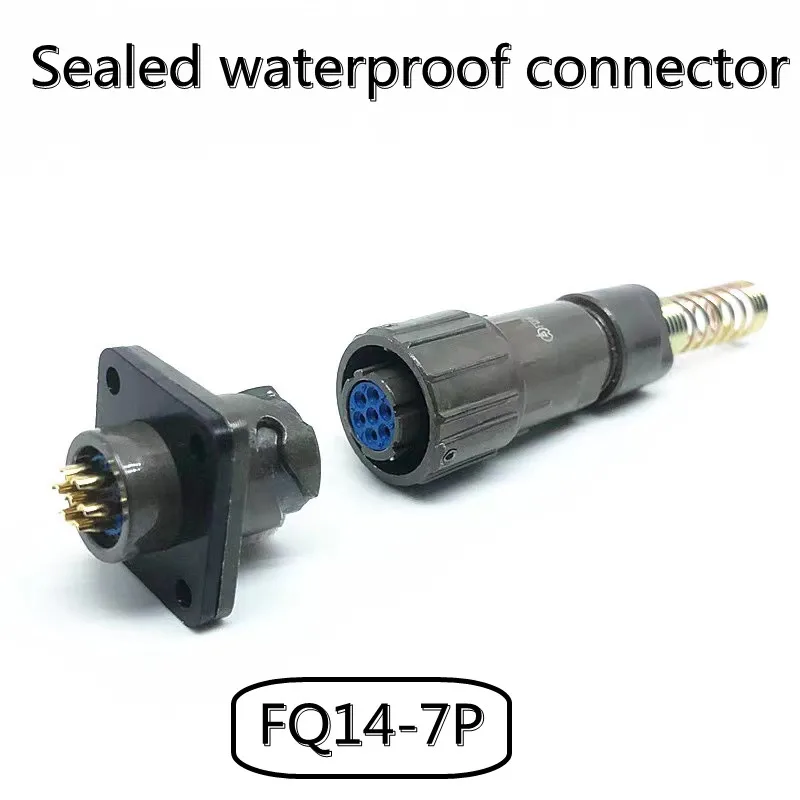 Sealed Waterproof Military Electrical Connector FQ14 Military Aviation Plug Socket FQ14 2P/3P/4P/5P/7P/9P IP67