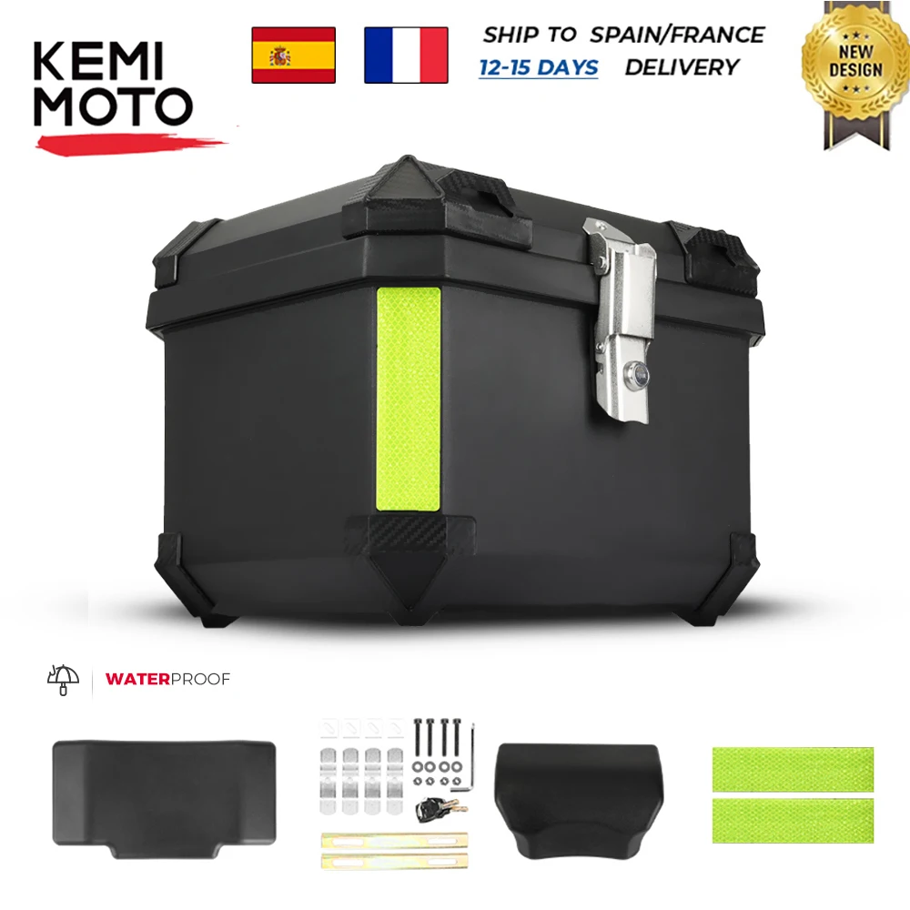 

45L Motorcycle Helmet Box Universal Top Tail Rear Luggage Storage Tool Cases Lock For BMW R1200GS R1250GS R1200GS 1200 GS LC ADV