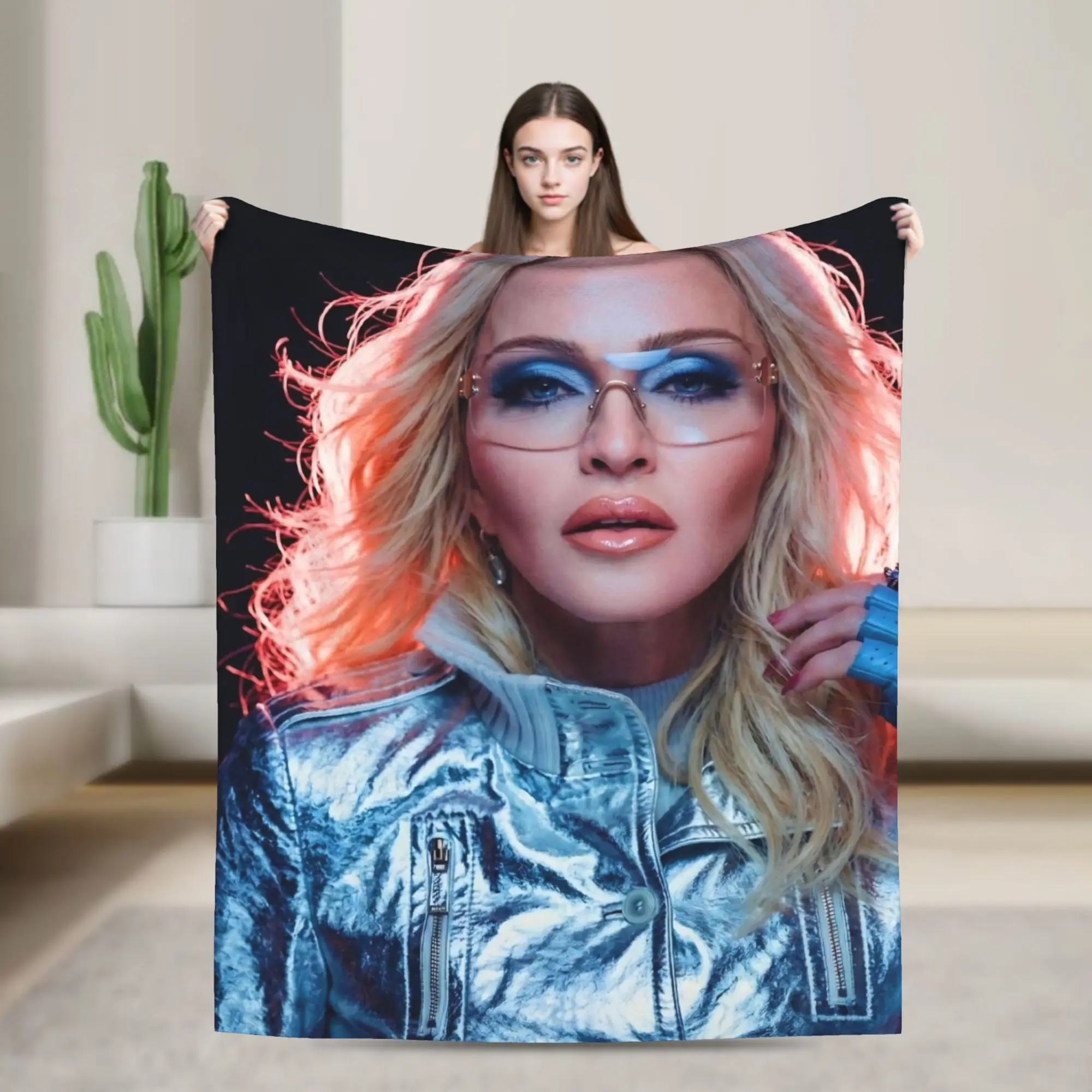 Super Soft M-Madonnas Confessions II Throw Blanket Premium Flannel Fleece Lightweight Bed Blanket Fuzzy Plush Blanket All Season