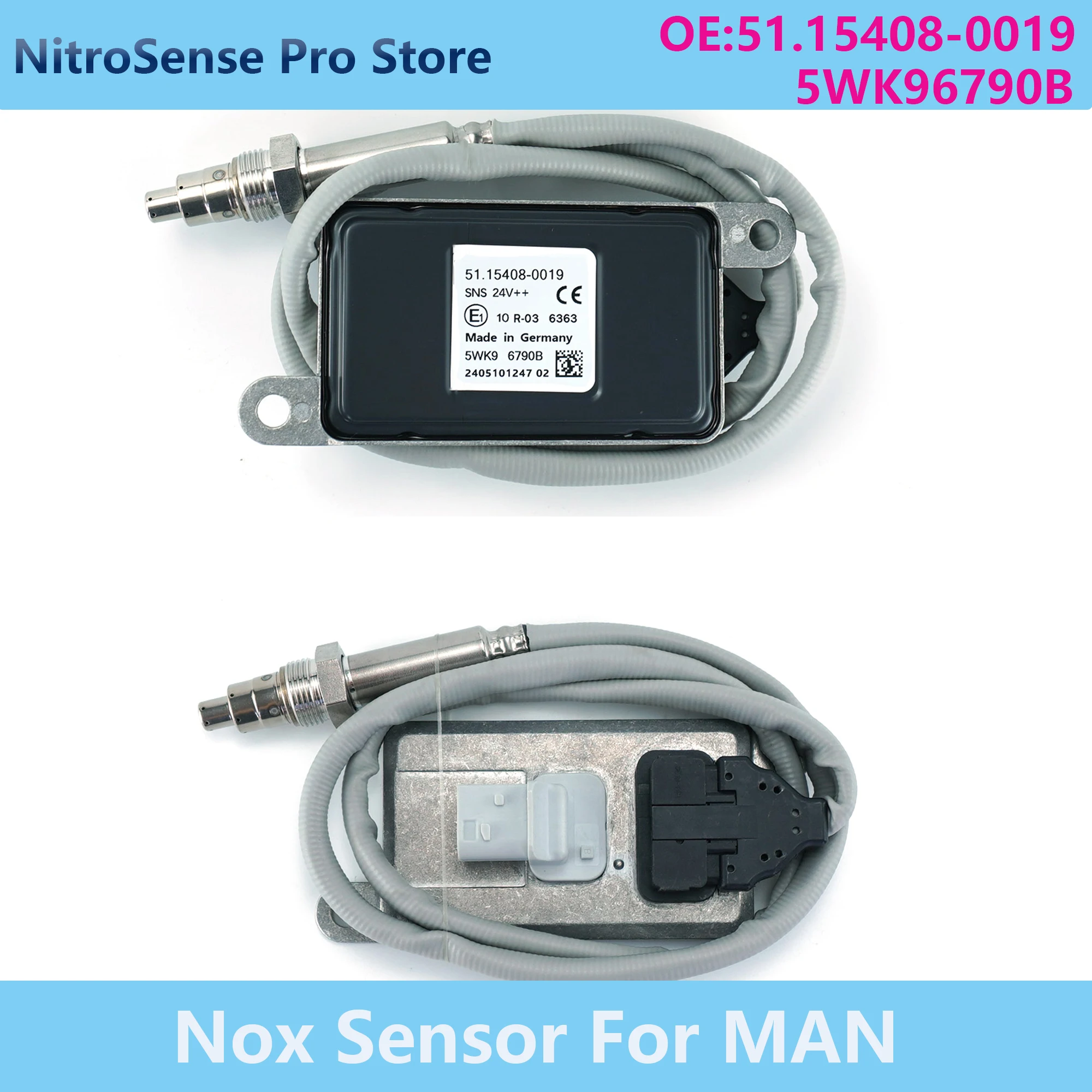 

5WK96790B 51.15408-0019 51154080019 5WK9 6790B Nitrogen Oxide Sensor 24V For Man Truck with Original Label Nox Sensor
