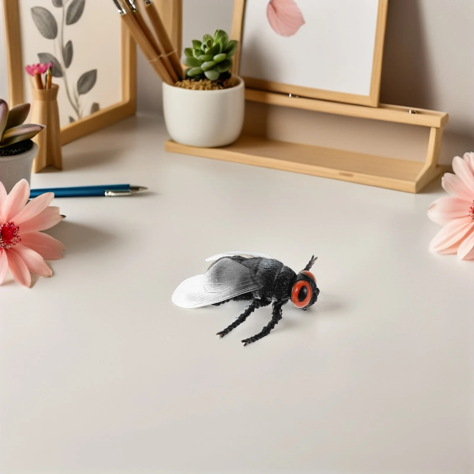 3Pcs Plastic Fly Figures Lifelike Insect Educational Bug Models for Kids Science Projects Outdoor Learning Adventures