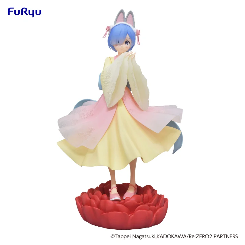 In stock FuRyu Original:Re:Zero REM Little rabbit girl 21cm PVC Action Figure Anime Figure Model Toys Collection Doll Gift