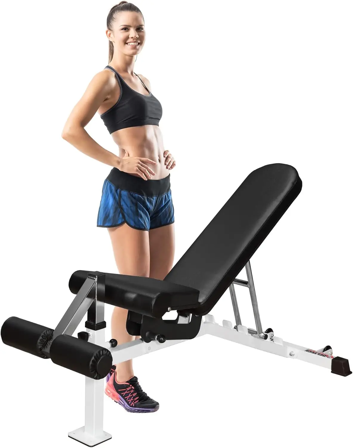 

Регулируемая плоская наклонная скамья для тренировок по весу для домашнего использования, скамья для тяжелых условий эксплуатации по 650 фунтов