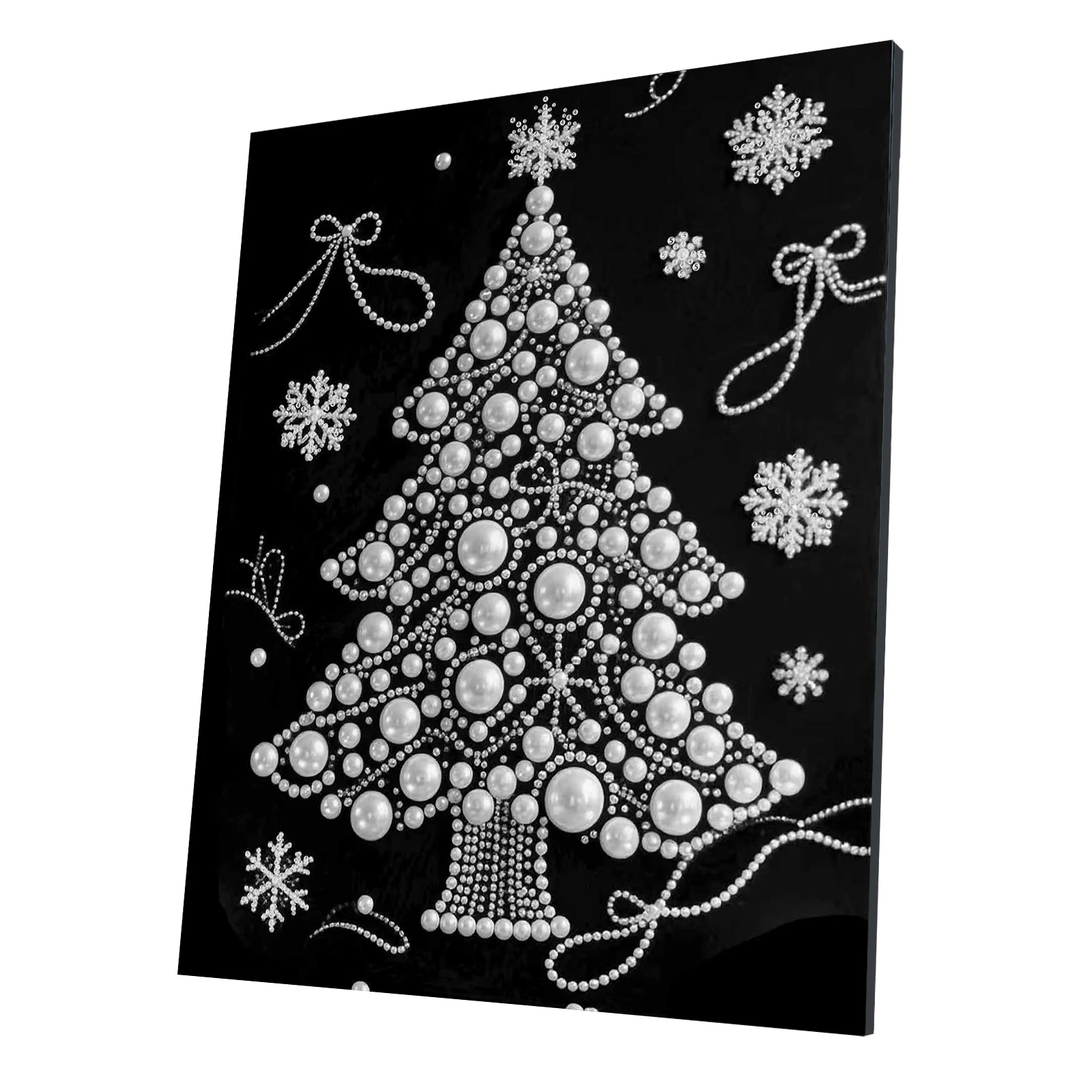 

Набор для рисования жемчужными блестками «Снежинки» для взрослых, декор для дома, 40x50 см, с рамкой