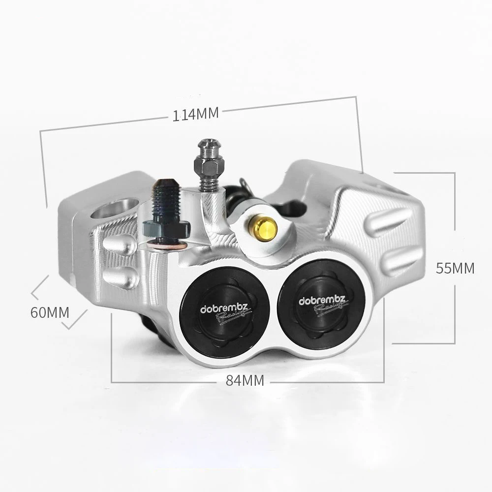 2023 New Disc Brake Caliper Moto Front 4 Piston Radial Mounting 84mm For Yamaha Kawasaki Scooter Rsz Jog Force Dirt Bike GROM