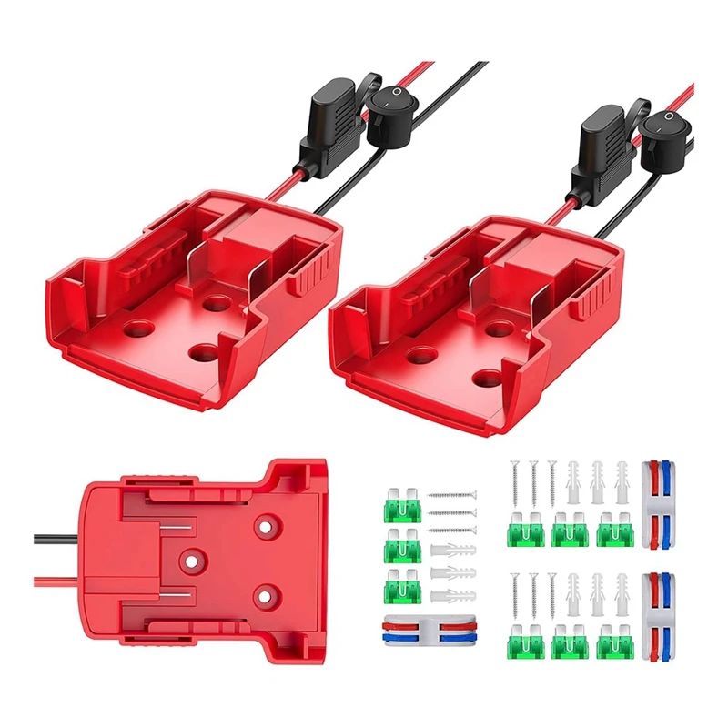 3 pacotes de adaptador de rodas elétricas para m18 adaptador de bateria rodas elétricas kit conversor de bateria para diy rc carro brinquedos robótica