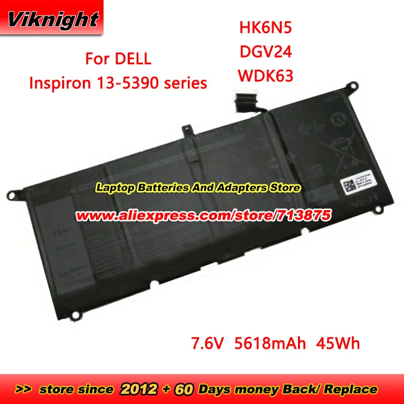 

Совершенно новый аккумулятор HK6N5 WDK63 DGV24 для Dell Inspiron 13-5390-D2525S D1625S D1625L D1525S MFPro серии Latitude 3301 Vostro 5390