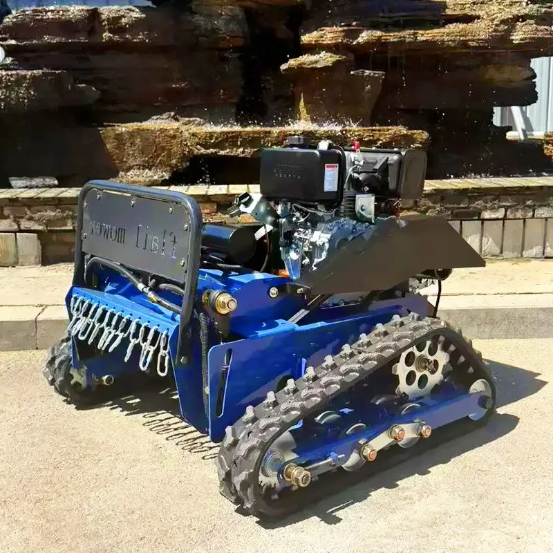 تخصيص CE معتمد لجميع التضاريس جزازة العشب، المطاط الزراعي المسار التحكم عن بعد روبوت جزازة العشب #1