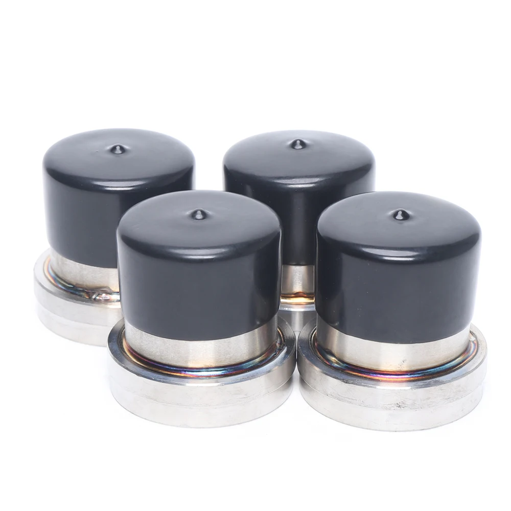 4Pcs 2.441in Boat Trailer Bearing Buddy Stainless Steel +Protective Grease Bra 4Pack 2.441