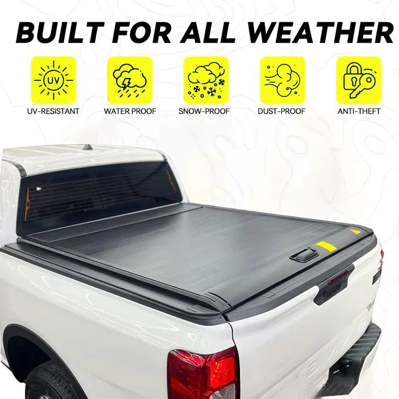 Hot selling Upgraded 5.5ft Truck Bed Tonneau Cover W/ Tool Box for Ram 1500 2017+ Retractable Waterproof Pickup Roller Lid Shut