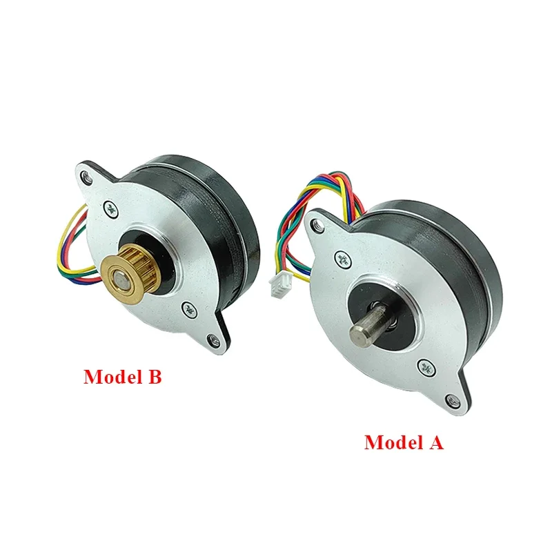 

0.9 Degree Mini 36mm Round Thin Stepper Motor Micro 2-Phase 4-Wire Stepping Motor 5mm Shaft Pulley for 3D Printer CNC Robot