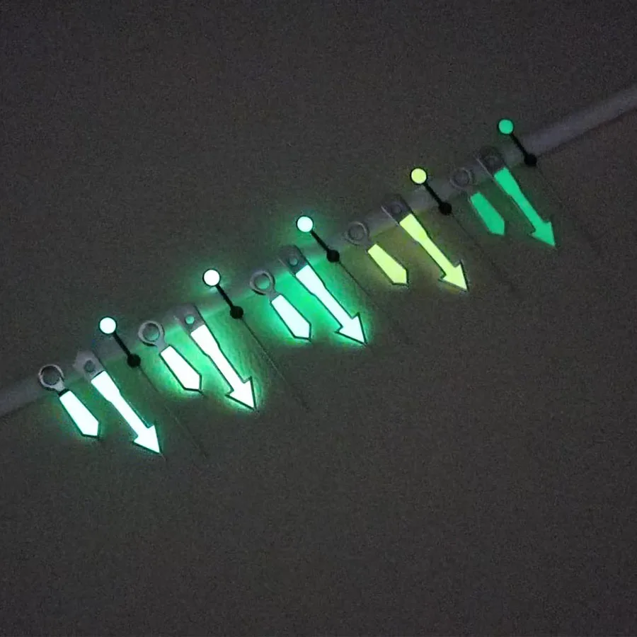 NH35 Hands  New Watch Accessories Silver Border Multi Color Hands Green Luminous Hands Suitable For NH35 NH36 Movement