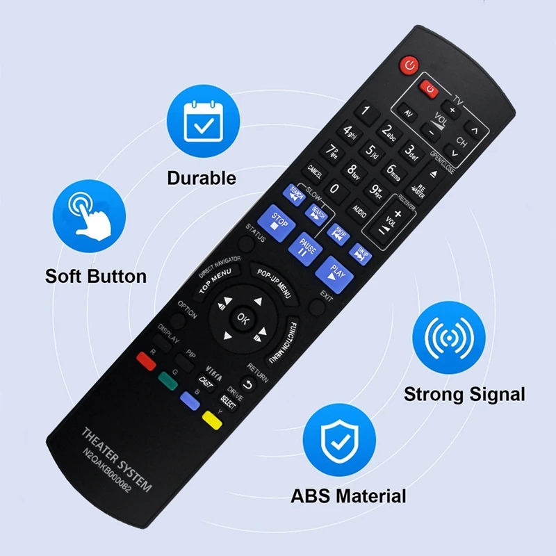 Replace Accessories Kit N2QAKB000082 Remote Control For Panasonic Blu-Ray Disc Player DMP-BD65 Dmp-BD45