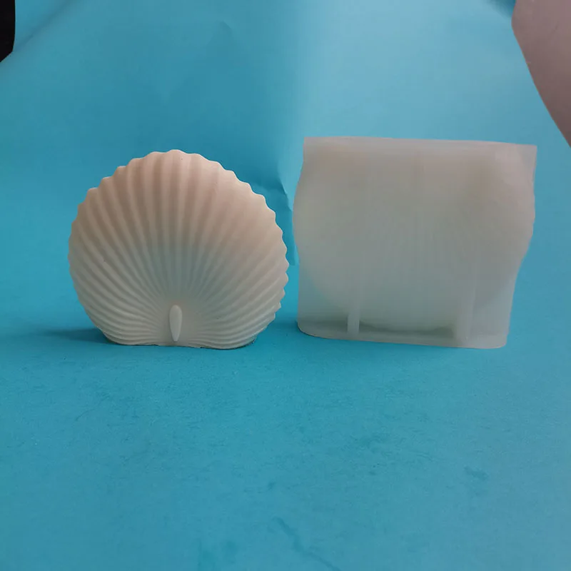 3D силиконовые формы для свечей с гребешком, сделай сам, серия морских ракушек, поделки, гипсовое мыло, смола, литейная форма, инструменты для выпечки шоколадного торта ручной работы
