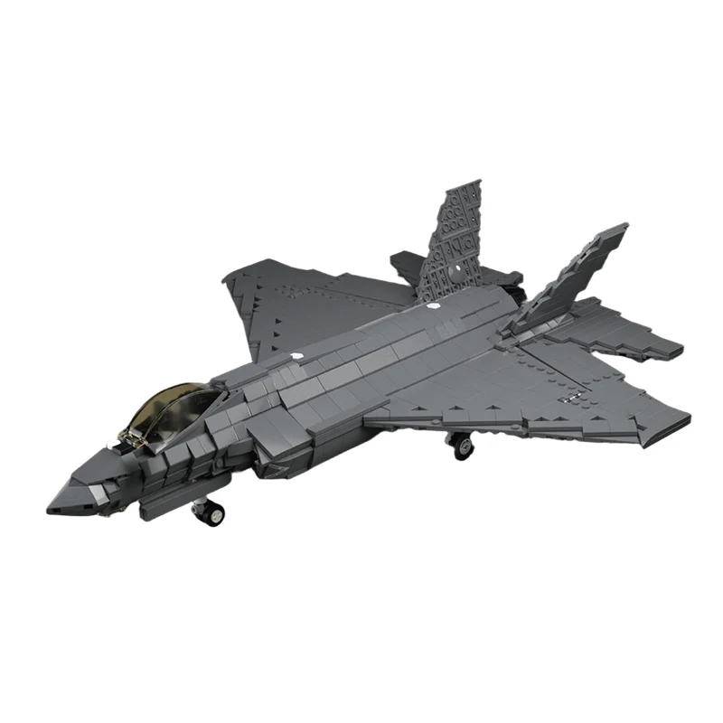 F-35 Multirole Fighter Model MOC Building Bricks War Equipment Modular Technology Gifts Holiday Assemble Children Toys Suit