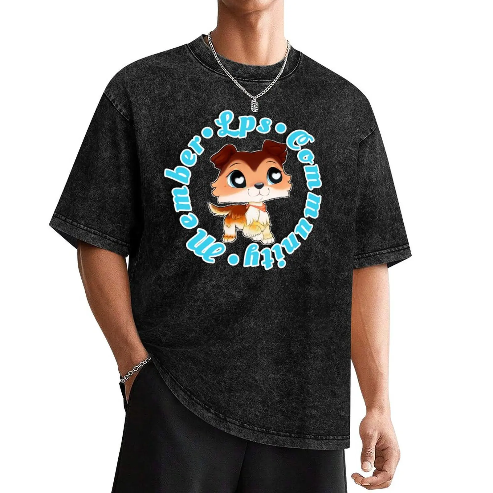 Lps community member Collie T-Shirt oversized t shirt graphic t shirts anime stuff custom shirt clothes for men