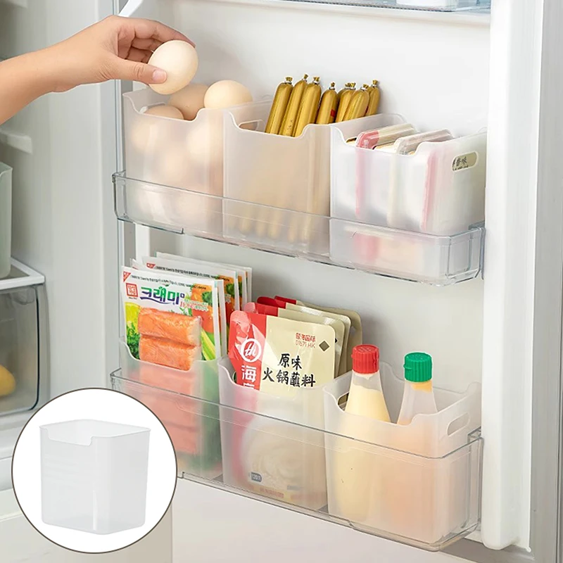 1/3/6PCS Refrigerator Storage Boxes Food Fresh Organizer Cold Storage Crisper Fruit Spice Food Container Boxes Home Kitchen Box