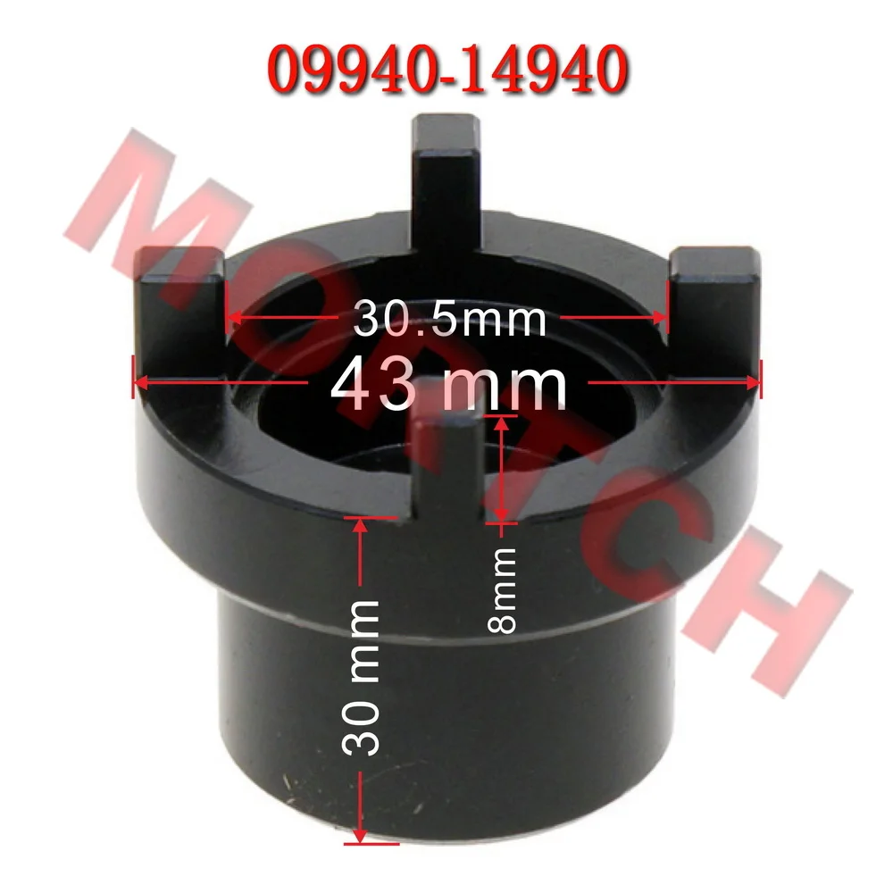 

Orignal Swing Arm Pivot Nut Tool TLSZ-09940‑14940 for Suzuki Kawasaki Motorcycle Accessories