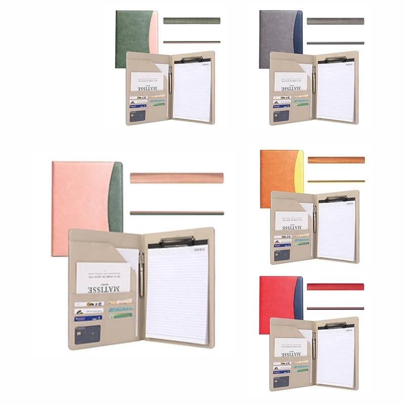 

Clipboard Folder Combination, Storage Clipboard With Cover Suitable For Business School Office Meeting Notepad Plywood