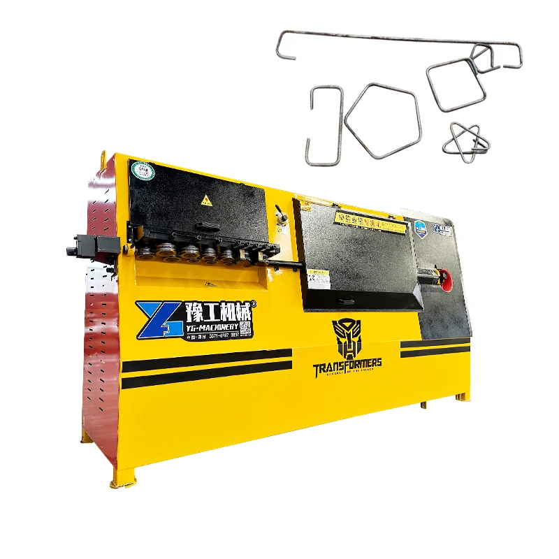 YG New 2D CNC Portable Industrial Machinery 12mm Fully Automatic Carbon Steel Steel Stirrup Rebar Bending Machine Reliable Motor