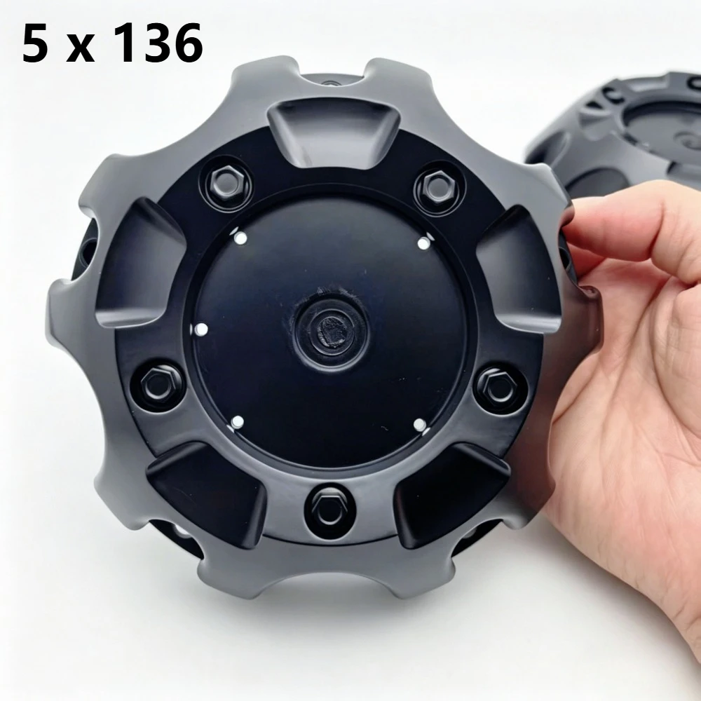 

4pcs 136MM Blank Car Wheel Center Caps PCD 5 X 136 Rim Hubcap Cover Hub Cap for Off-road Fuel 1001-61 for MVF M‑453 ST‑MQ805‑168