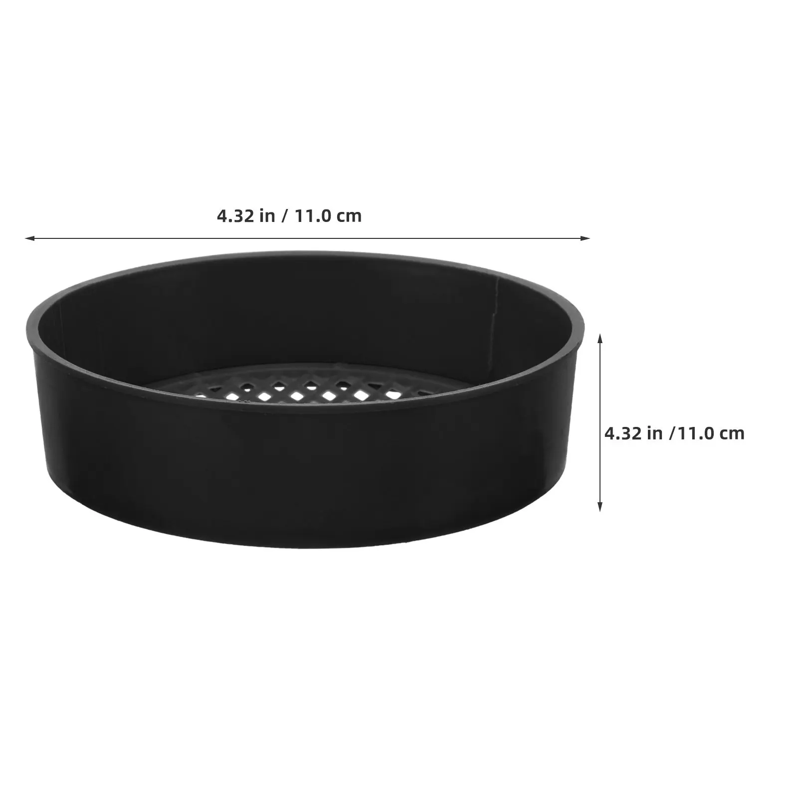 4Sets Garden Soil Screen Sifter 3 Mesh Sizes Plastic Sifting Pan Fine Mesh Soil Sieve for Potting Bonsai Gravel Yard