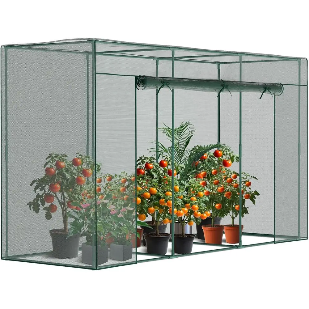 

Crop Cages or Garden Plant, 9.8x3.3x6 t Plant Protection Tent with Zippered Door, Raised Garden Bed Cover with e, Wind-Resistant