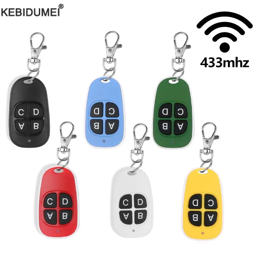 433MHz Auto Copy Remote Control 4 Buttons Electric Garage Door Opener Remote Controller Duplicator Cloning Code Transmitter