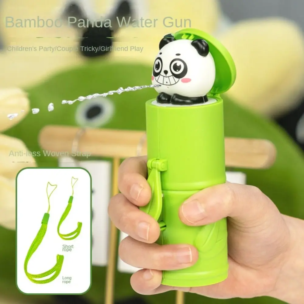 Zabawki plażowe: ręczny opryskiwacz wodny z bambusa, łatwy w napełnianiu, plastikowy, do rozpylania wody na plaży.