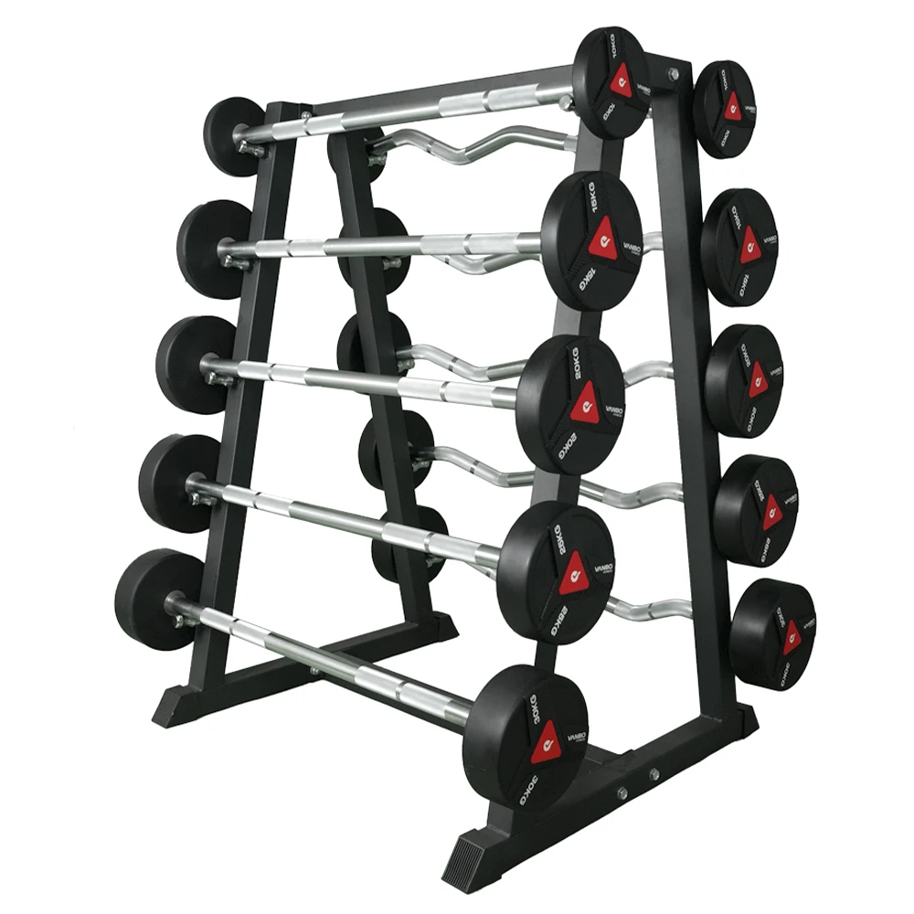 

Wholesale Commercial Gym Equipment Barbell Rack Weight Plate Holder Gym Machine Barbell Bar Storage Rack