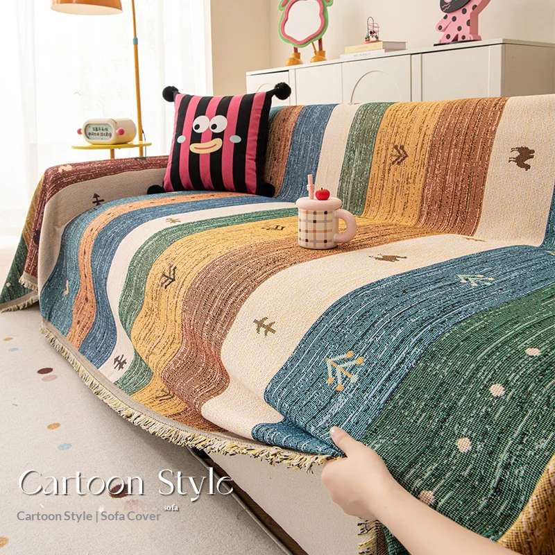 Living Room Sofas Covers For L Shaped Home Sofa Cover With Tassel Sofa Cover L Shaped Sectional Couch Towel Full Set
