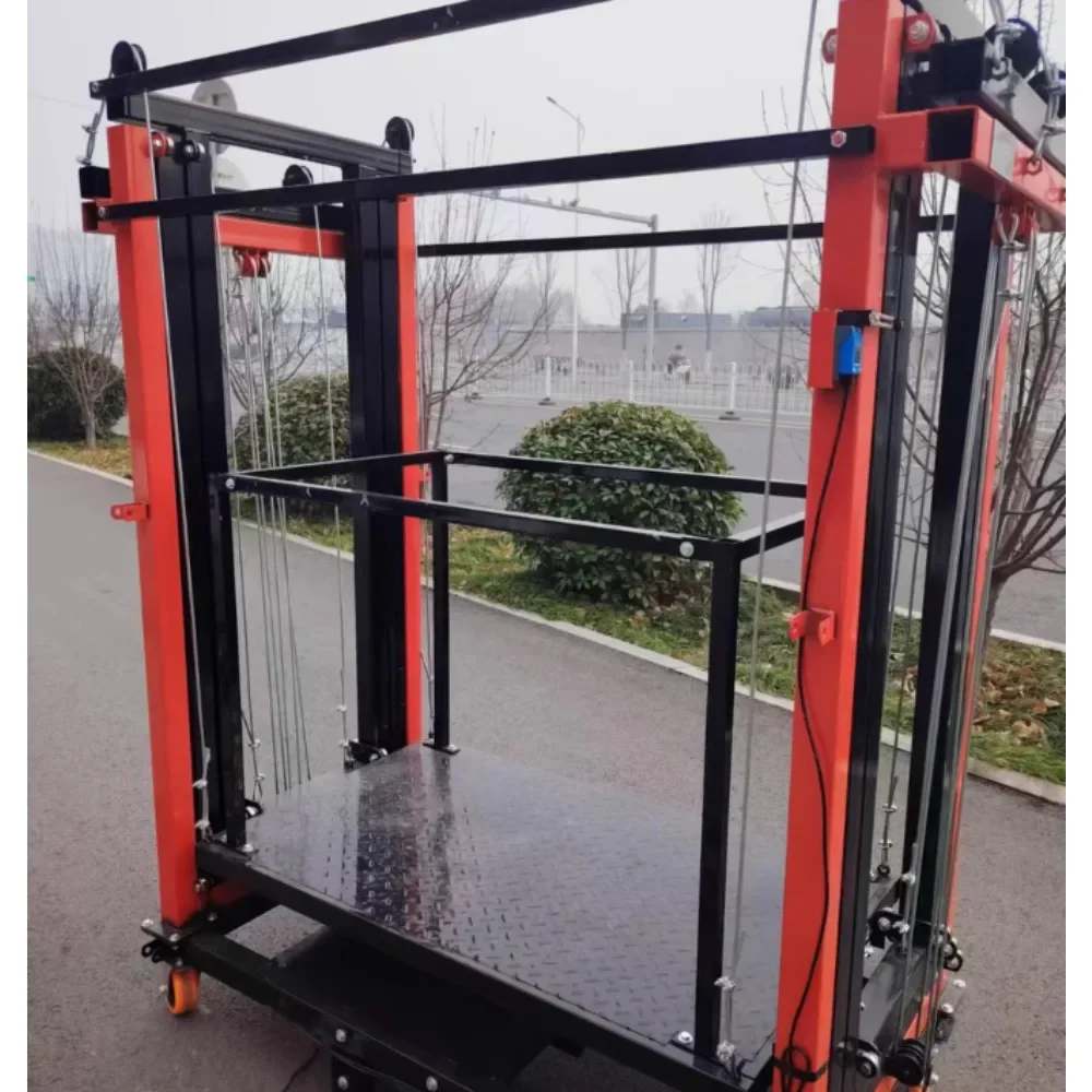 Электрический подъемник для внутреннего и наружного украшения, мобильная складная платформа для скалолазания, строительные летательные работы, строительные леса