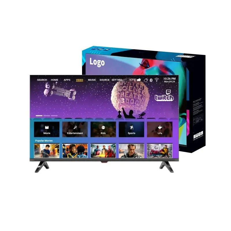 Hot Sale 55-inch Smart LED TV with 2K Resolution - Customizable Standard TV Screen