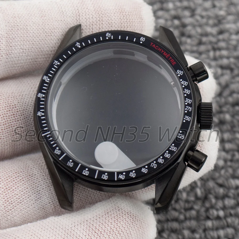 39.7mm Men's Speedmaster Stainless Steel Watch Case Sapphire Crystal For Speedmaster VK63 Movement Watch Accessories Waterproof