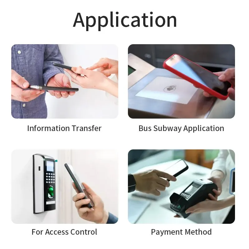 ملصق علامة رطب 6 من ماركة NFC Ntag213 من نوع RFID لهاتف NFC 6 ألوان