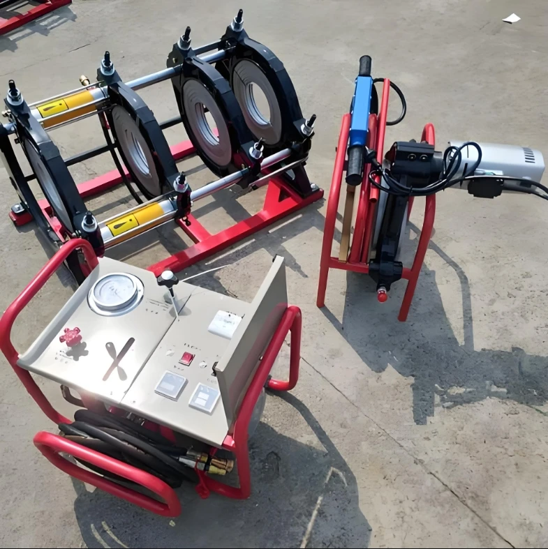 90-250 مللي متر الأنابيب آلة تذوب الساخن المحمولة دليل لحام البلاستيك ل PE/PPR/PVC الأنابيب الانصهار حالة جديدة للإصلاح والتركيب