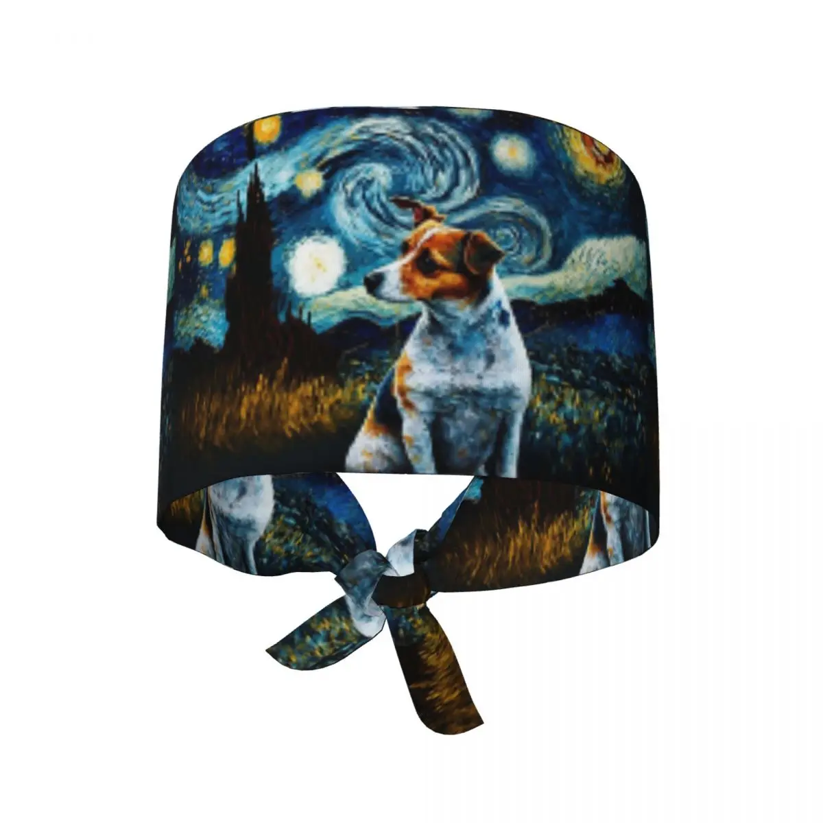 Dog Jack Russell Terrier Pop Art Scrub Hat Doctor Working Surgical Cap Men Women Adjustable Nursing Caps for Dentist