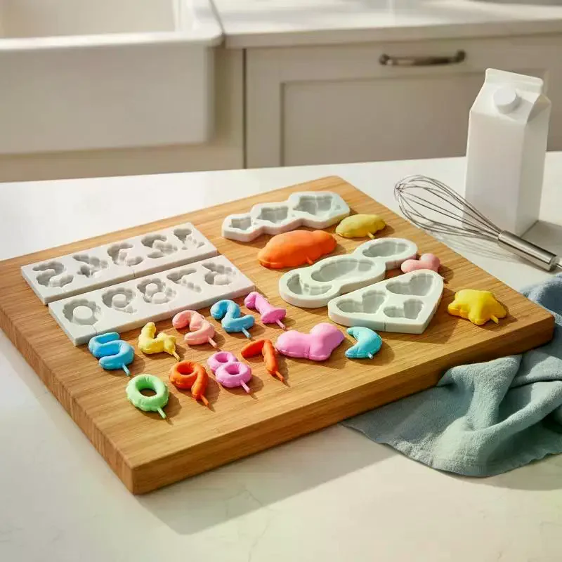 Cloud Heart Star And Number Silicone Sugarcraft Mold DIY Cupcake Baking Mould Fondant Cake Decorating Tools