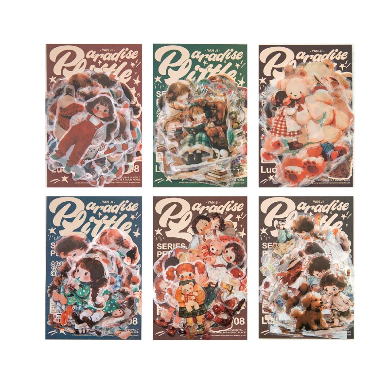 

Набор наклеек для домашних животных, милый мультяшный ручной аккаунт, сделай сам, декоративное украшение для ноутбука, детский персонаж, тематический материал, наклейка