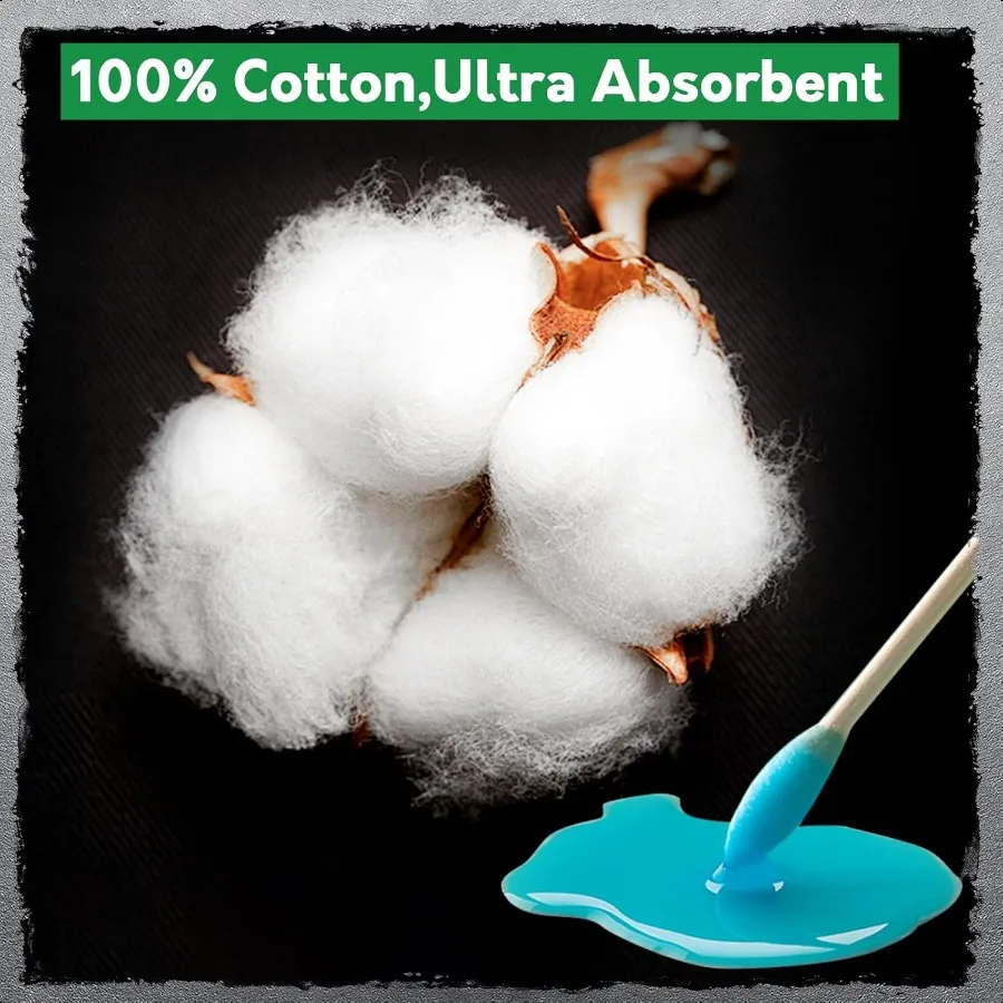 700 ชิ้น ไม้พันหูต่อมยาว 6 นิ้ว ไม้พันหูต่อมแข็งแรงพร้อมด้ามไม้สำหรับทำความสะอาดปืน ล้างเครื่องสำอาง UrbanAbod