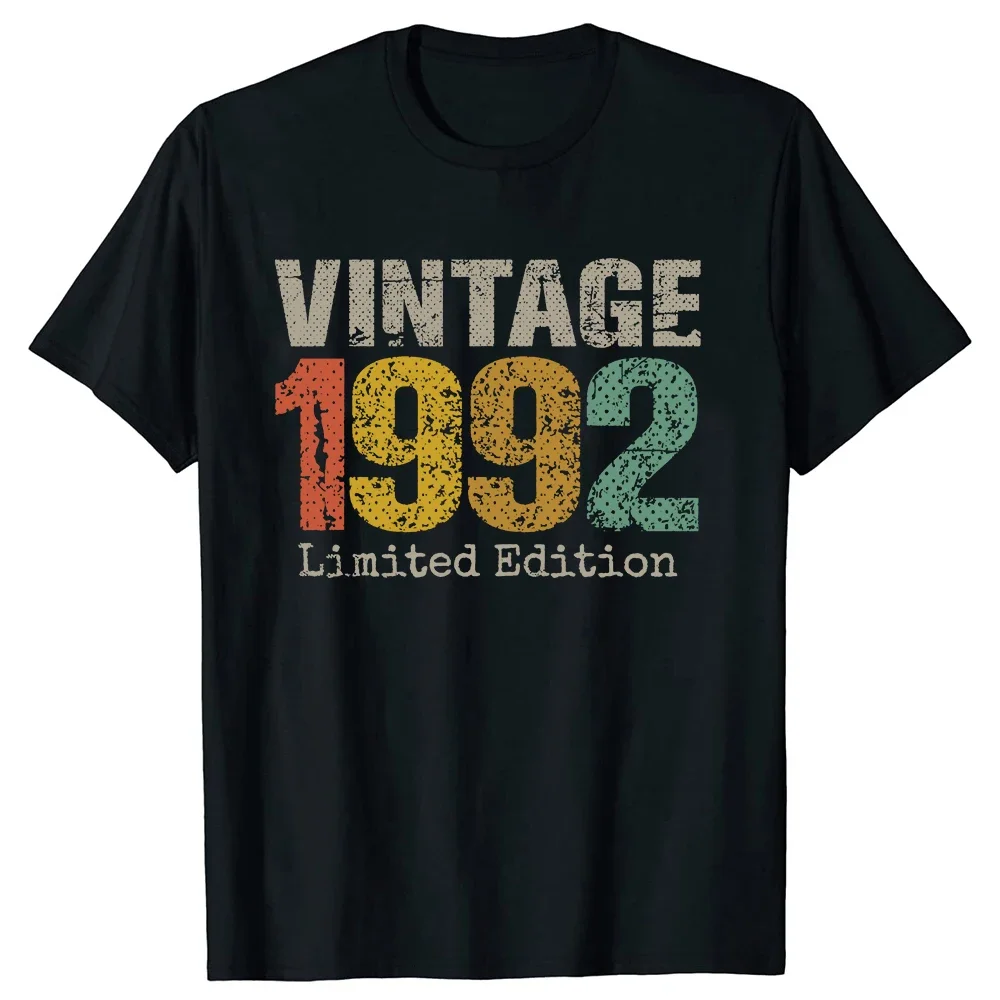 32 Year Old Gifts Vintage 1992 Limited Edition 34th Birthday Mens Awesome T-Shirt Graphic Tee Tops Daddy Husband Presents