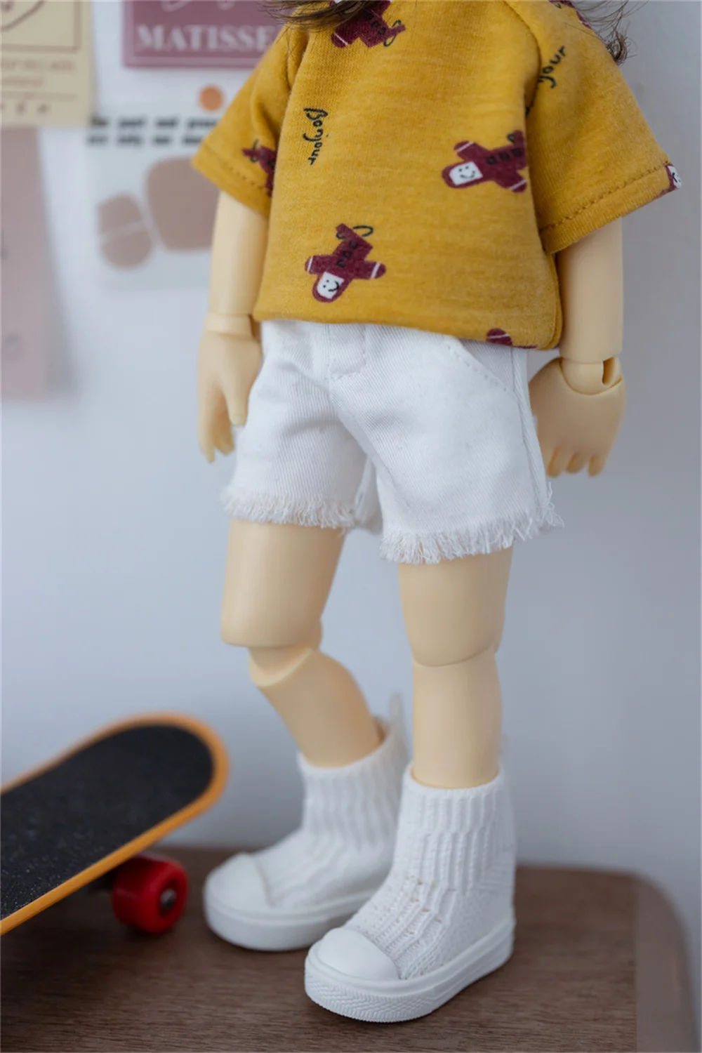 Bjd shorts 1/3 1/4 1/6 tio id75 bjd boneca shorts casuais acessórios bjd