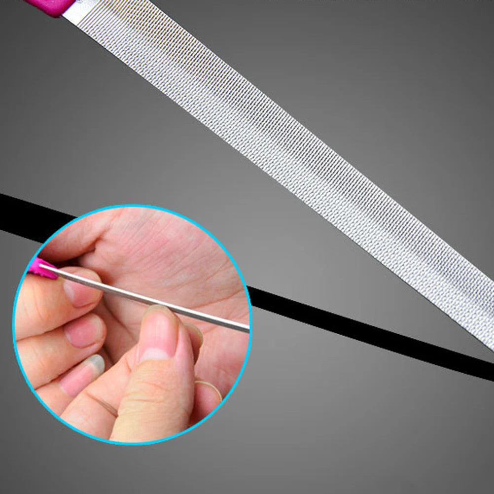 

Stainless Steel Double Sided File Emery Board For Manicure Nail Extension Sanding Nail Art Tool Lightweight