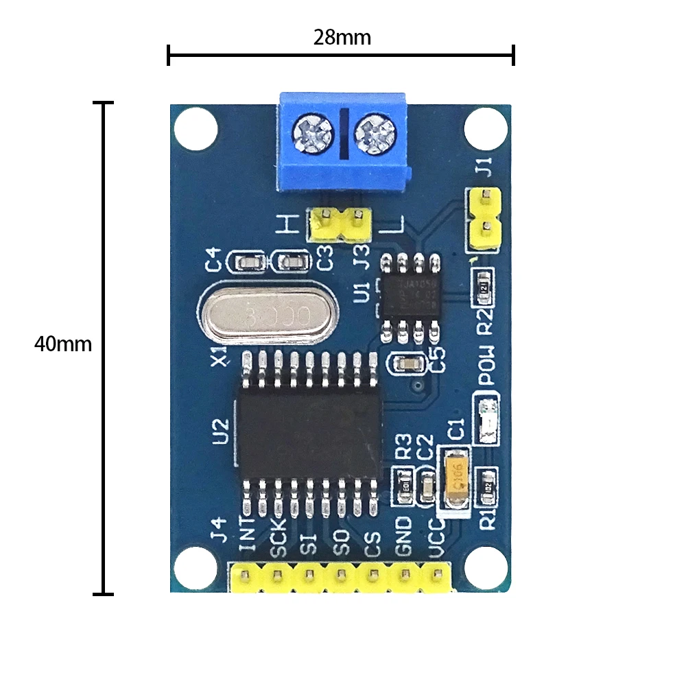 MCP2515 CAN Bus Driver Module Board TJA1050 Receiver SPI For 51 MCU ARM Controller Interface Module For Arduino DIY Kit