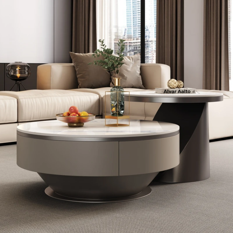 Design Luxury Coffee Table Living Room Floor Gold Coffee Table Sofa Side Mesas De Centro Para Sala Furniture For Home