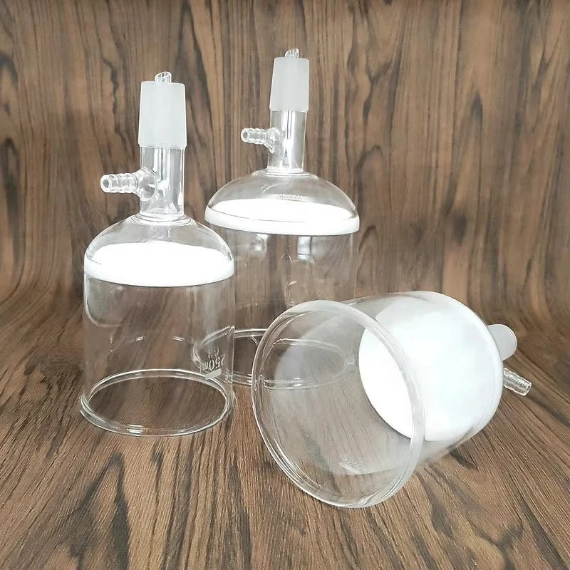 Versatile 30ml/60ml/100ml/250ml/500ml Glass Filter Funnel Kit with Suction Funnel, Branch Pipe, and Sand Core