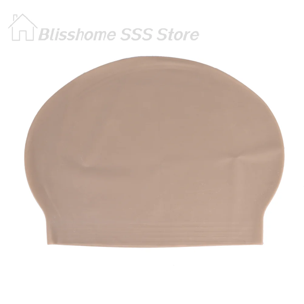 【S】1pc Fake Latex Flesh Skin Unisex Bald Head Wig Cap Rubber Skinhead Costume Prank